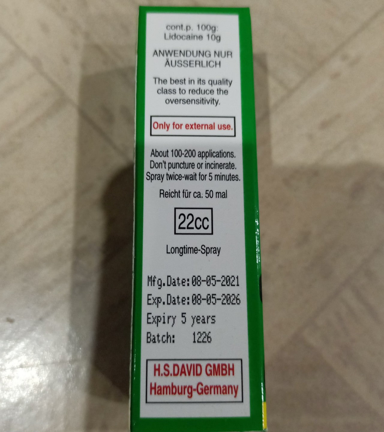 Viga 175000 Long Time Spray For Men